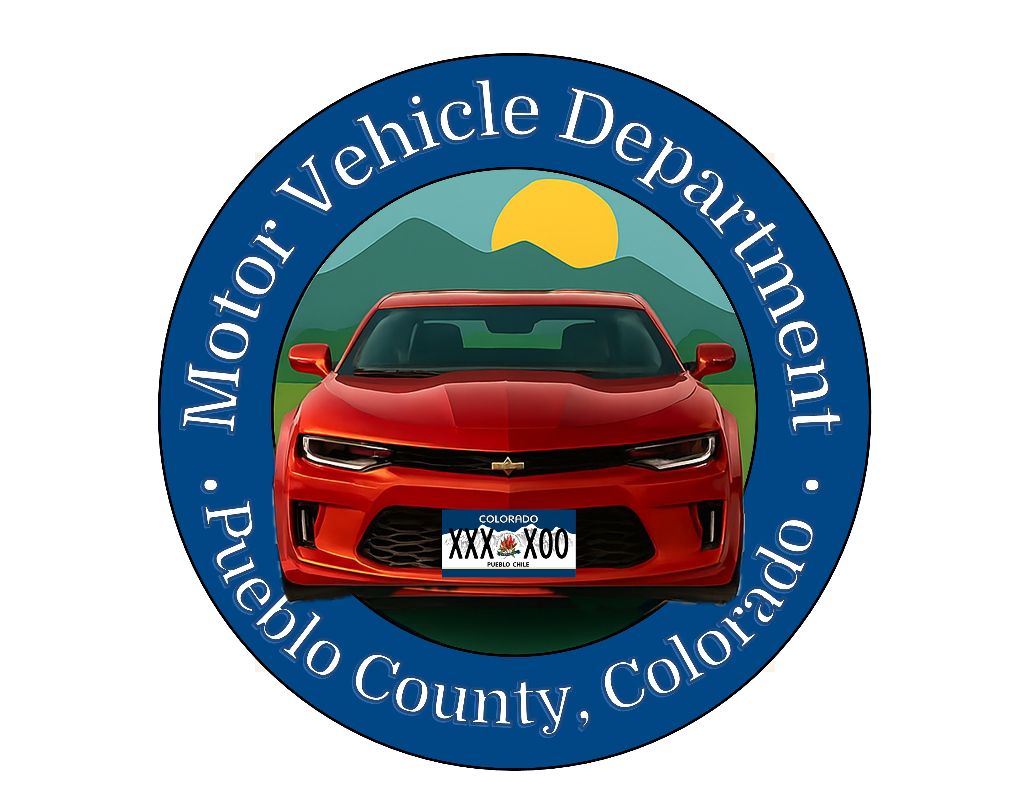 Pueblo County Motor Vehicle Department Seal